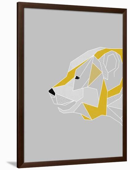 Origami Bear - Profile-null-Framed Giclee Print