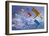 Origami Bird Dreamscape-paul fleet-Framed Art Print