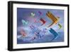 Origami Bird Dreamscape-paul fleet-Framed Art Print