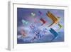 Origami Bird Dreamscape-paul fleet-Framed Art Print