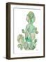 Origami Desert Cactus-Nola James-Framed Art Print