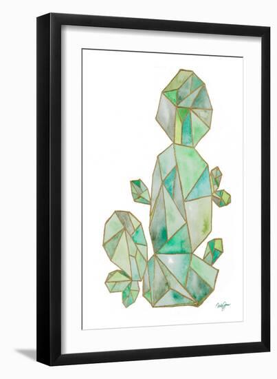 Origami Desert Cactus-Nola James-Framed Art Print