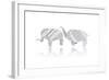 Origami Elephant.-nirutbt-Framed Art Print