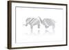 Origami Elephant.-nirutbt-Framed Art Print