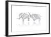 Origami Elephant.-nirutbt-Framed Art Print