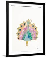 Origami Peacock-Nola James-Framed Art Print