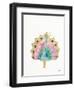 Origami Peacock-Nola James-Framed Art Print