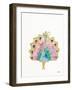 Origami Peacock-Nola James-Framed Art Print