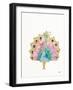 Origami Peacock-Nola James-Framed Art Print