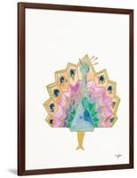 Origami Peacock-Nola James-Framed Art Print