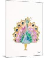 Origami Peacock-Nola James-Mounted Art Print