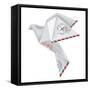 Origami Pigeon-jiris-Framed Stretched Canvas
