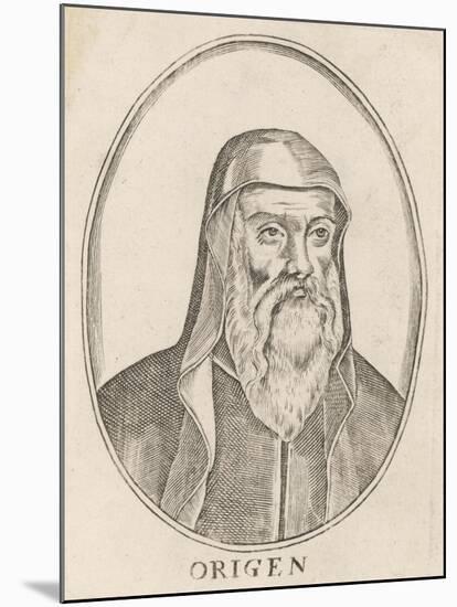 Origen Christian Theologian of Alexandria-null-Mounted Art Print