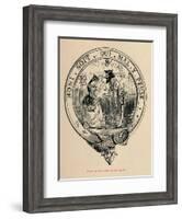 'Origin of the Order of the Garter', c1860, (c1860)-John Leech-Framed Giclee Print