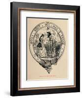 'Origin of the Order of the Garter', c1860, (c1860)-John Leech-Framed Giclee Print