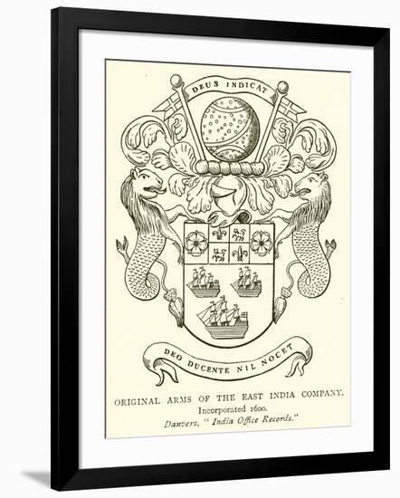 Original Arms of the East India Company-null-Framed Giclee Print