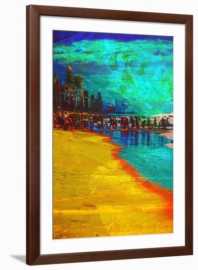 Original Artwork Oil Painting on Stretched Canvas-paintings-Framed Art Print