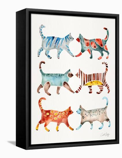 Original Cat Collection-Cat Coquillette-Framed Stretched Canvas