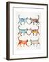 Original Cat Collection-Cat Coquillette-Framed Giclee Print