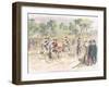 Original Costumes for the Velocipede Race in Bordeaux, 1868-Godefroy Durand-Framed Giclee Print