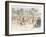 Original Costumes for the Velocipede Race in Bordeaux, 1868-Godefroy Durand-Framed Giclee Print