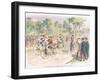 Original Costumes for the Velocipede Race in Bordeaux, 1868-Godefroy Durand-Framed Giclee Print