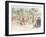 Original Costumes for the Velocipede Race in Bordeaux, 1868-Godefroy Durand-Framed Giclee Print