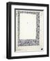 Original Drawing for a Full-Page Border-William Morris-Framed Giclee Print