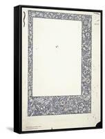 Original Drawing for a Full-Page Border-William Morris-Framed Stretched Canvas