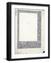 Original Drawing for a Full-Page Border-William Morris-Framed Giclee Print