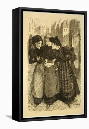 Original Drawing for "Les Maitres De L'Affiche"-Théophile Alexandre Steinlen-Framed Stretched Canvas