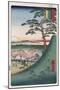 Original Fuji, Meguro', from the Series 'One Hundred Views of Famous Places in Edo'-Ando Hiroshige-Mounted Giclee Print