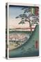 Original Fuji, Meguro', from the Series 'One Hundred Views of Famous Places in Edo'-Ando Hiroshige-Stretched Canvas