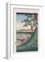 Original Fuji, Meguro', from the Series 'One Hundred Views of Famous Places in Edo'-Utagawa Hiroshige-Framed Giclee Print