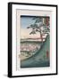 Original Fuji, Meguro', from the Series 'One Hundred Views of Famous Places in Edo'-Utagawa Hiroshige-Framed Giclee Print