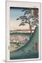 Original Fuji, Meguro', from the Series 'One Hundred Views of Famous Places in Edo'-Utagawa Hiroshige-Mounted Giclee Print