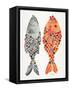 Original Indonesian Fish-Cat Coquillette-Framed Stretched Canvas