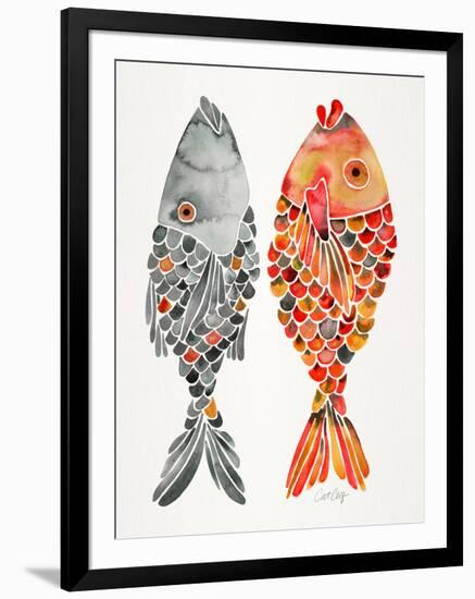 Original Indonesian Fish-Cat Coquillette-Framed Art Print