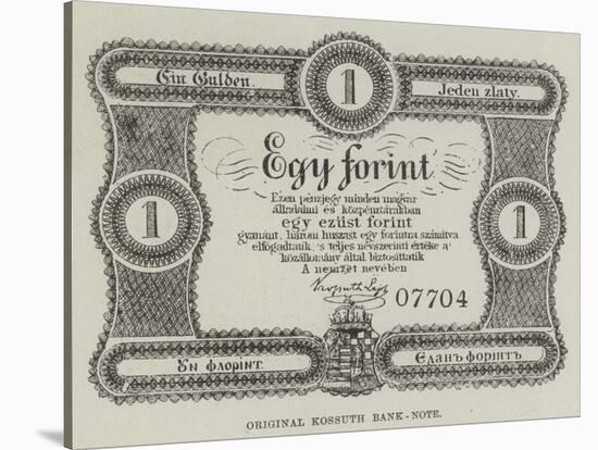 Original Kossuth Bank-Note-null-Stretched Canvas