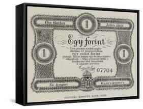 Original Kossuth Bank-Note-null-Framed Stretched Canvas