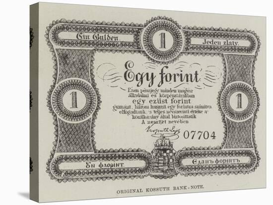 Original Kossuth Bank-Note-null-Stretched Canvas