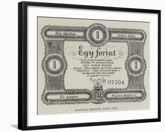 Original Kossuth Bank-Note-null-Framed Giclee Print