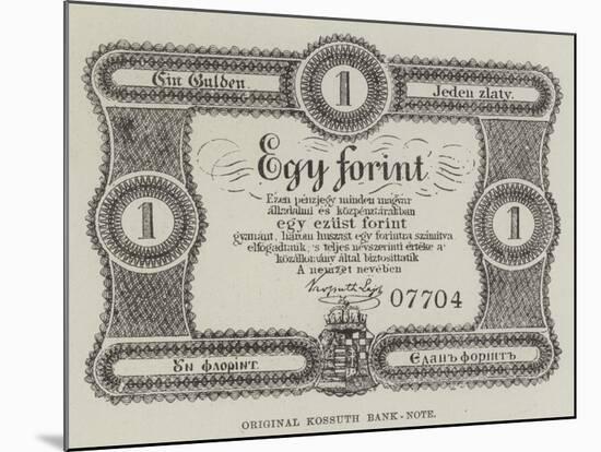 Original Kossuth Bank-Note-null-Mounted Giclee Print