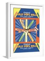 Original Lolly Pops Rolls-null-Framed Art Print