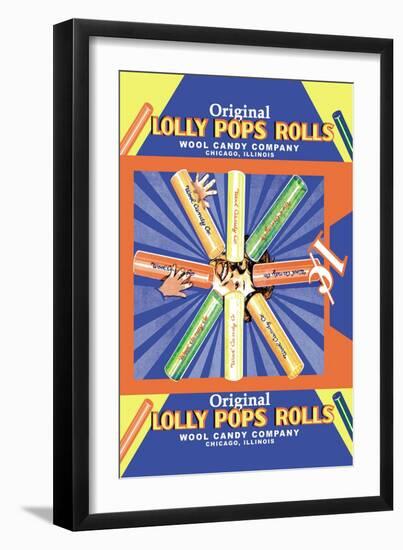 Original Lolly Pops Rolls-null-Framed Art Print