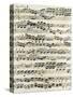 Original Manuscript of Bach's Eighth Invention-null-Stretched Canvas