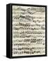 Original Manuscript of Bach's Eighth Invention-null-Framed Stretched Canvas