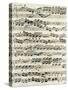 Original Manuscript of Bach's Eighth Invention-null-Stretched Canvas