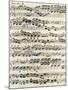 Original Manuscript of Bach's Eighth Invention-null-Mounted Giclee Print