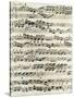 Original Manuscript of Bach's Eighth Invention-null-Stretched Canvas